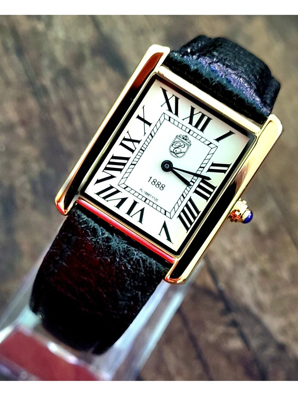 Swiss Design Mens Watch Pierre Lucerne Gold Tank In Box